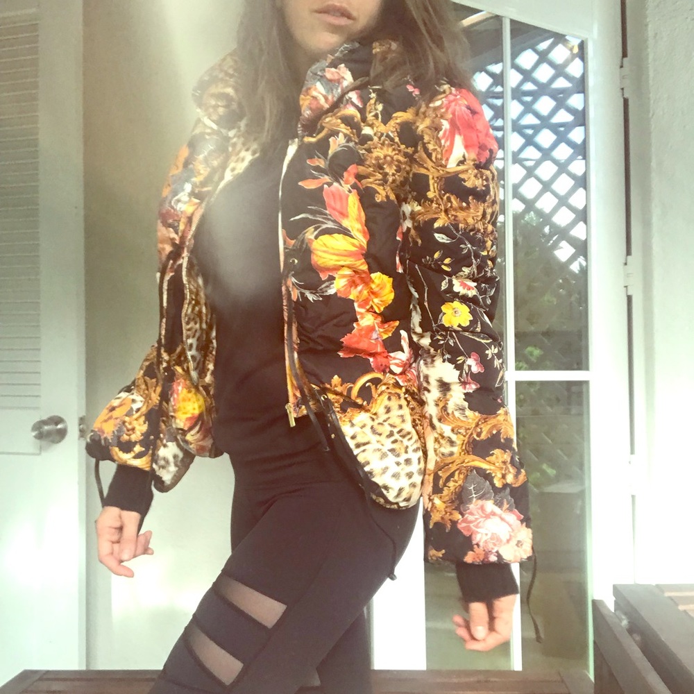 Vintage Roberto Cavalli feather down jacket